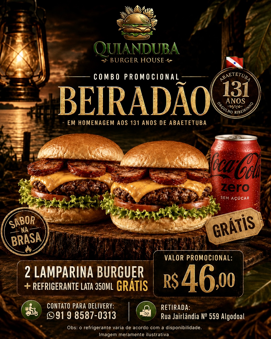 Cardápio digital do Quianduba